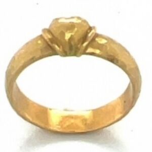 Tiffany & Co. Italy 18K YG Paloma Picasso Hammered Ring Wedding Registry